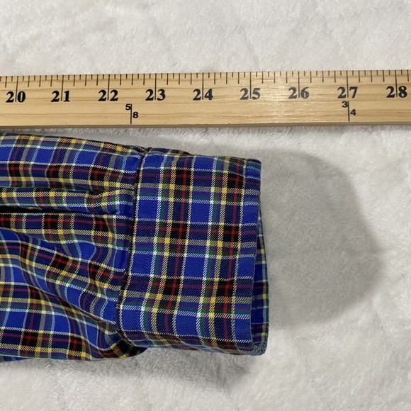 Ralph Lauren Classic Fit Men's Plaid Long Sleeve Button Down Shirt Men's Sz XL - Picture 7 of 7